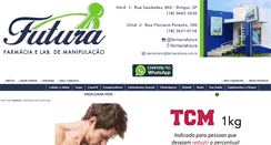 Desktop Screenshot of farmaciafutura.com.br