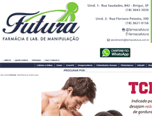 Tablet Screenshot of farmaciafutura.com.br
